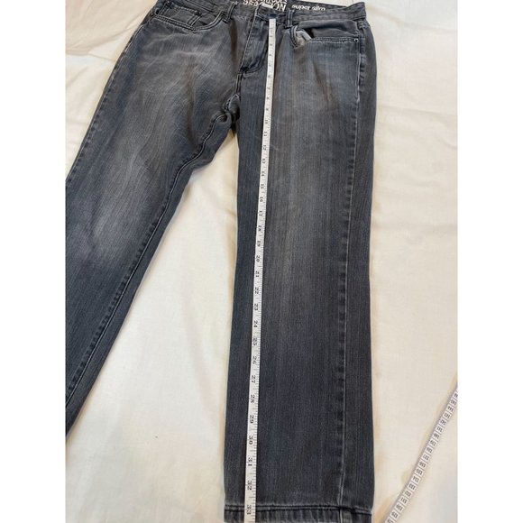 Kenneth Cole Reaction Womens Jeans Super Slim Straight Leg Black Size 32x30 - Picture 10 of 12